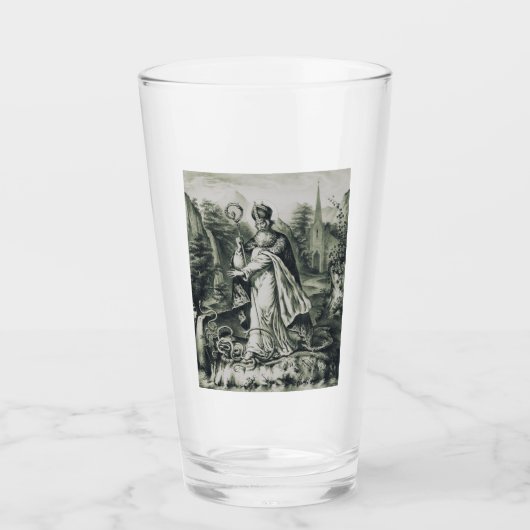 Schutzpatron von St. Patrick in Irland Glas (Vorderseite)