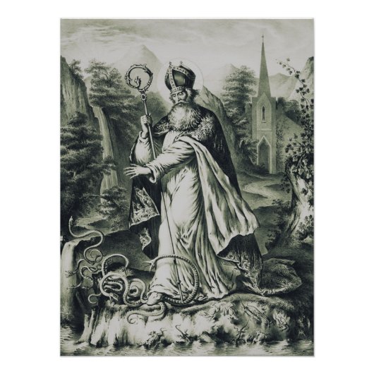 Schutzpatron von St. Patrick in Irland Poster (Vorderseite)