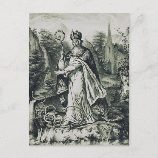 Schutzpatron von St. Patrick in Irland Postkarte (Vorderseite)