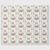 Schutzräume in einem Weihnachtskranz Geschenkpapier (Flach)