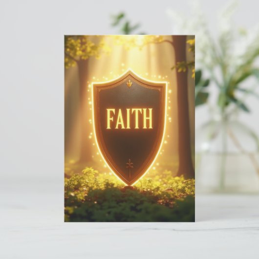 Schutzschild Einladung (Stehend Vorderseite)