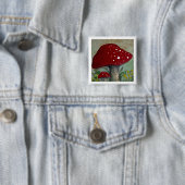 Schutzschild Rote Pilztaste Button (Beispiel)