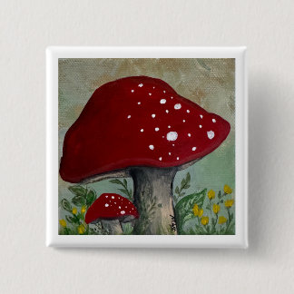 Schutzschild Rote Pilztaste Button