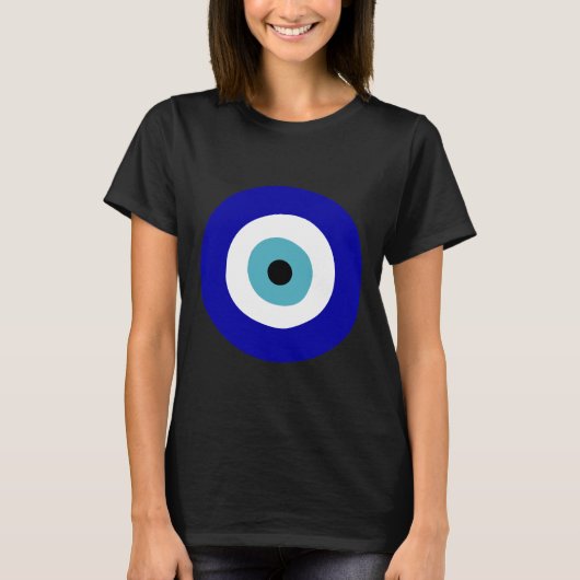 Schutzsymbol Blaues böse Auge des Schutzes T-Shirt (Vorderseite)