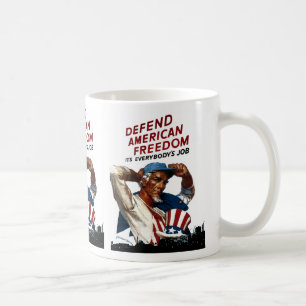 Schützt die amerikanische Freiheit Kaffeetasse