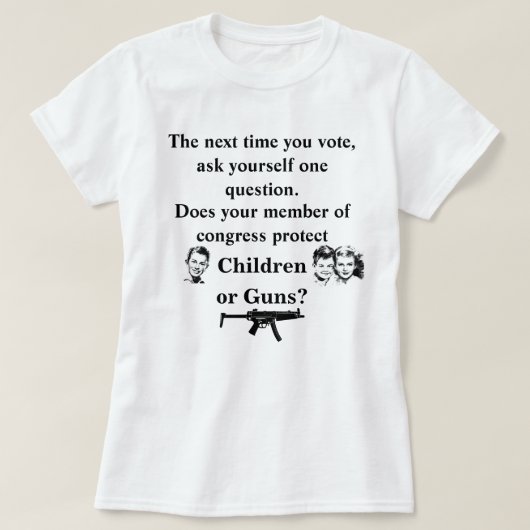 Schützt Ihr Kongressmitglied Kinder oder.. T-Shirt (Design vorne)