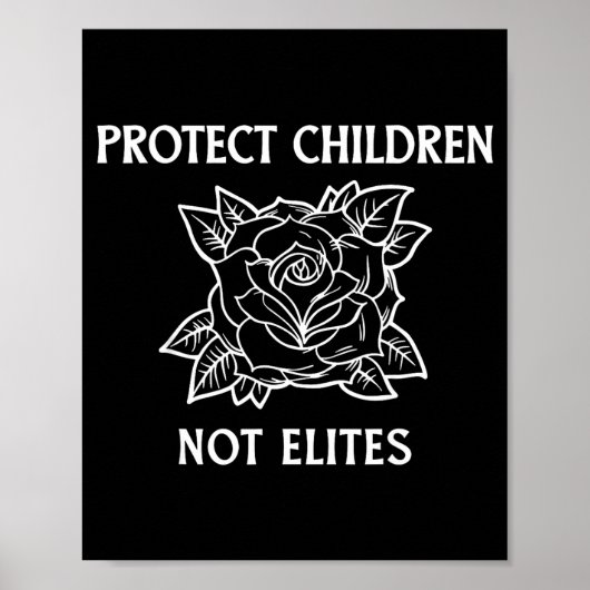 Schützt Kinder, nicht die Eliten Poster (Vorne)