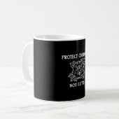 Schützt Kinder, nicht Eliten Kaffeetasse (Vorderseite Links)