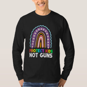 Schützt Kinder, nicht Waffen Regenbogen-Waffenkont T-Shirt