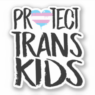 SCHÜTZT TRANS-KINDER AUFKLEBER