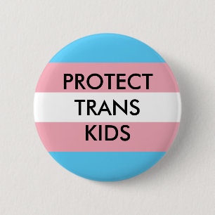 Schützt Trans-Kinder Transgender-Rechte Button