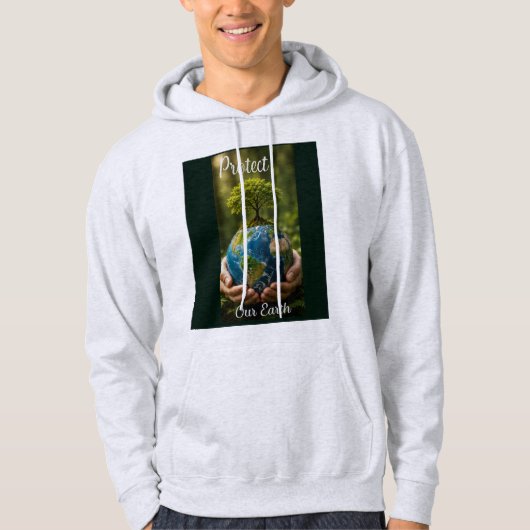 Schützt unsere Erde Hoodie (Vorderseite)