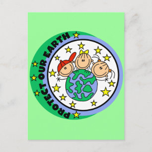 Schützt unsere Erde T-Shirts und Geschenke Postkarte