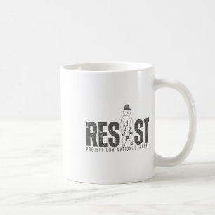 Schützt unsere Nationalparks Resist Retro Vintage  Kaffeetasse