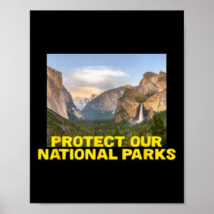 Schützt unsere Nationalparks - Wandern Poster