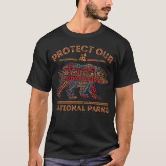Schützt Unsere Parks Nationalpark Bär Natur T-Shirt