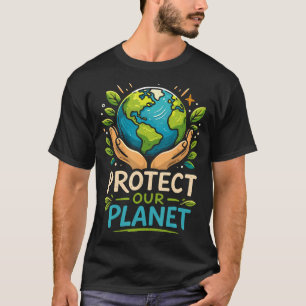 Schützt unseren Planeten Erde Tag Umwelt Natur T-Shirt