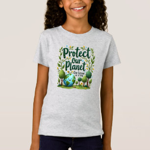 Schützt unseren Planeten – Öko-Klassenzimmer-Druck T-Shirt