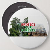 Schützt unseren Wald Button (Vorne & Hinten)