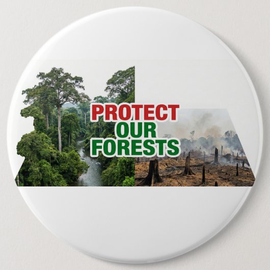 Schützt unseren Wald Button (Vorderseite)