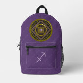 Schützus Mandala Bedruckter Rucksack (Vorderseite)