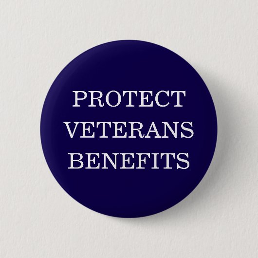 Schutzzeichen für Veteranenleistungen Button (Vorderseite)