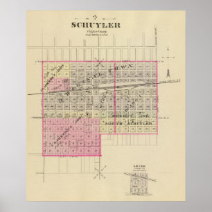 Schuyler und Leigh, Nebraska Poster