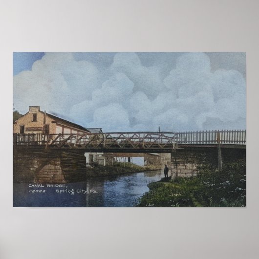 Schuylkill Canal Bridge Spring City PA Poster (Vorne)