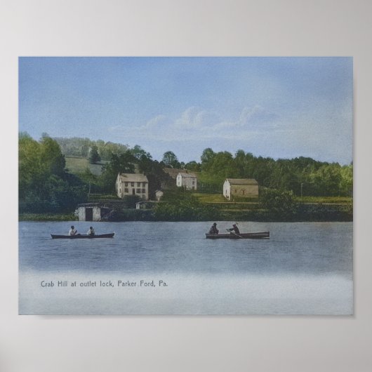 Schuylkill-Kanal-Schleuse 57 Parker Ford PA Poster (Vorne)