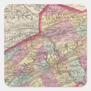 Schuylkill Landkreis Quadratischer Aufkleber