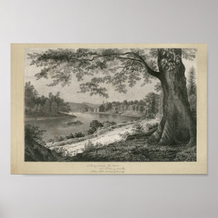 Schuylkill River Manayunk Philadelphia PA Print Poster
