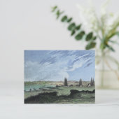 Schuylkill River Philadelphia 1827 Covered Bridge Postkarte (Stehend Vorderseite)