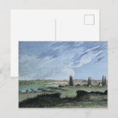 Schuylkill River Philadelphia 1827 Covered Bridge Postkarte (Vorne/Hinten)