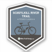 Schuylkill River Trail Aufkleber (Vorderseite)
