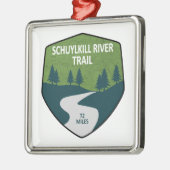 Schuylkill River Trail Ornament Aus Metall (Links)