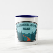 Schuylkill River Trail Zweifarbige Tasse (Mittel)