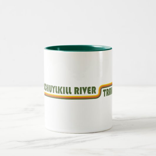 Schuylkill River Trail Zweifarbige Tasse (Mittel)