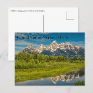 Schwabacher Landing Grand Teton Nationalpark Feiertagspostkarte