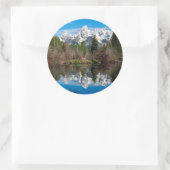 Schwabacher Landing, Grand Teton Runder Aufkleber (Tasche)