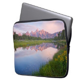 Schwabacher Landungs-Sonnenaufgang Laptopschutzhülle (Vorderseite Links)