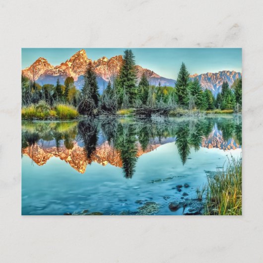 Schwabacher's Landing and Beaver Pond Postkarte (Vorderseite)