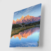 Schwabachers Landung Quadratische Wanduhr (Winkel)