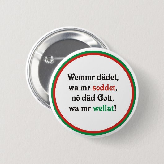 Schwäbischer Katechismus Button (Vorne & Hinten)