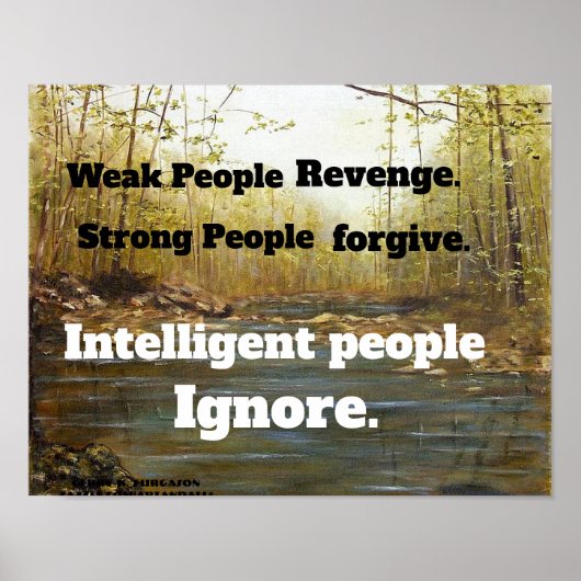 SCHWACHE MENSCHEN ERHALTEN POSTER (Vorne)