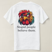 Schwache Menschen verbreiten Gerüchte Männer-T-Shi T-Shirt (Design Rückseite)