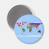 schwache Welt Magnet (Vorderseite/Rückseite)