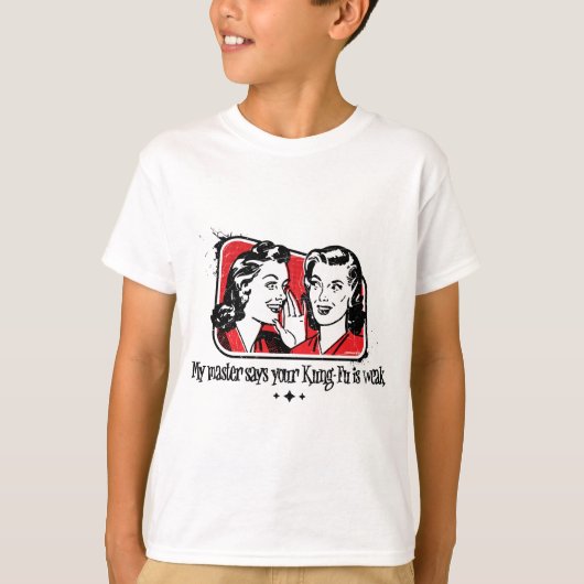 Schwaches Kung-Fu Rot T-Shirt (Vorderseite)