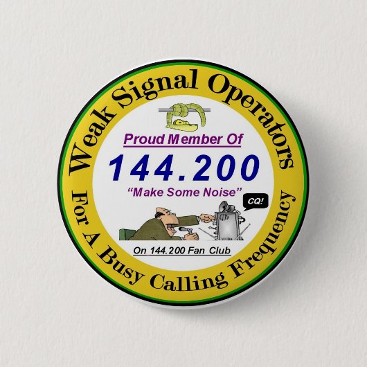 Schwaches Signal-Knopf-Logo Button (Vorderseite)