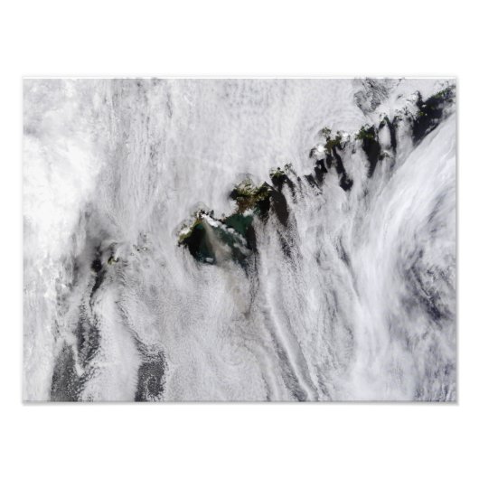 Schwaden aus dem Okmok-Vulkan, Aleusien Fotodruck (Vorne)