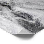 Schwaden aus dem Okmok-Vulkan, Aleusien Poster (Ecke)